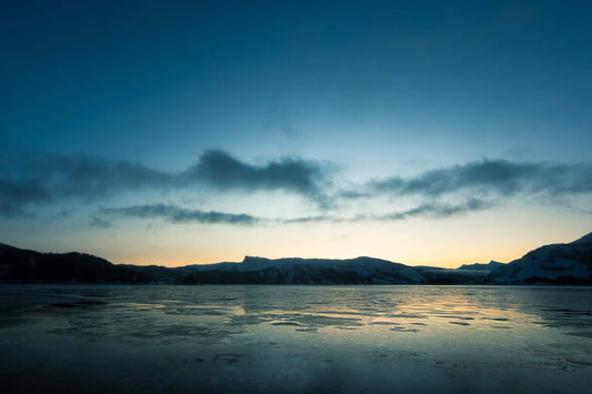 Hemnesberget i solnedgang
