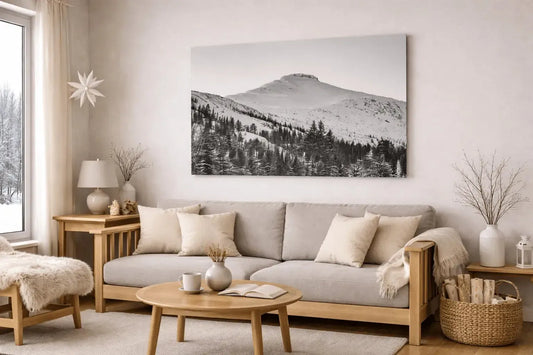 Vinterfjell i Sort-Hvitt Fotofryd.no