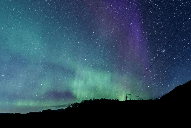 Nordlys på sjonfjellet