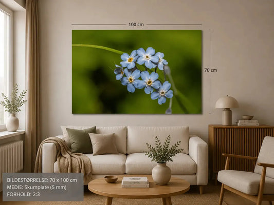 Blå blomsterprakt