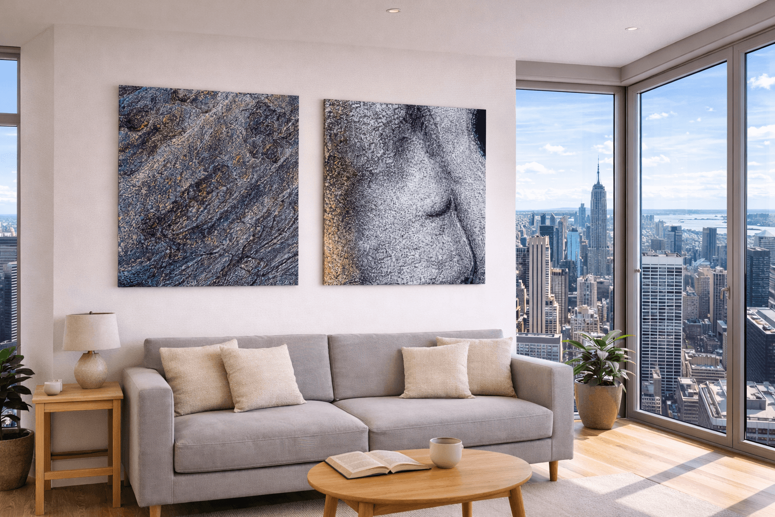 Steinkunst Bildevegg