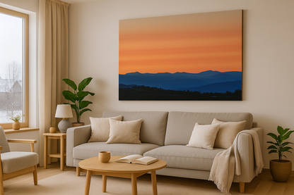 Korgfjellet i soloppgang-– Naturskjønn veggkunst