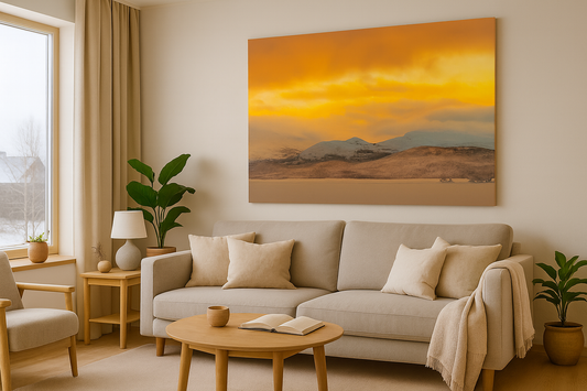 Raudvatnet solnedgang over fjell – Fotofryd