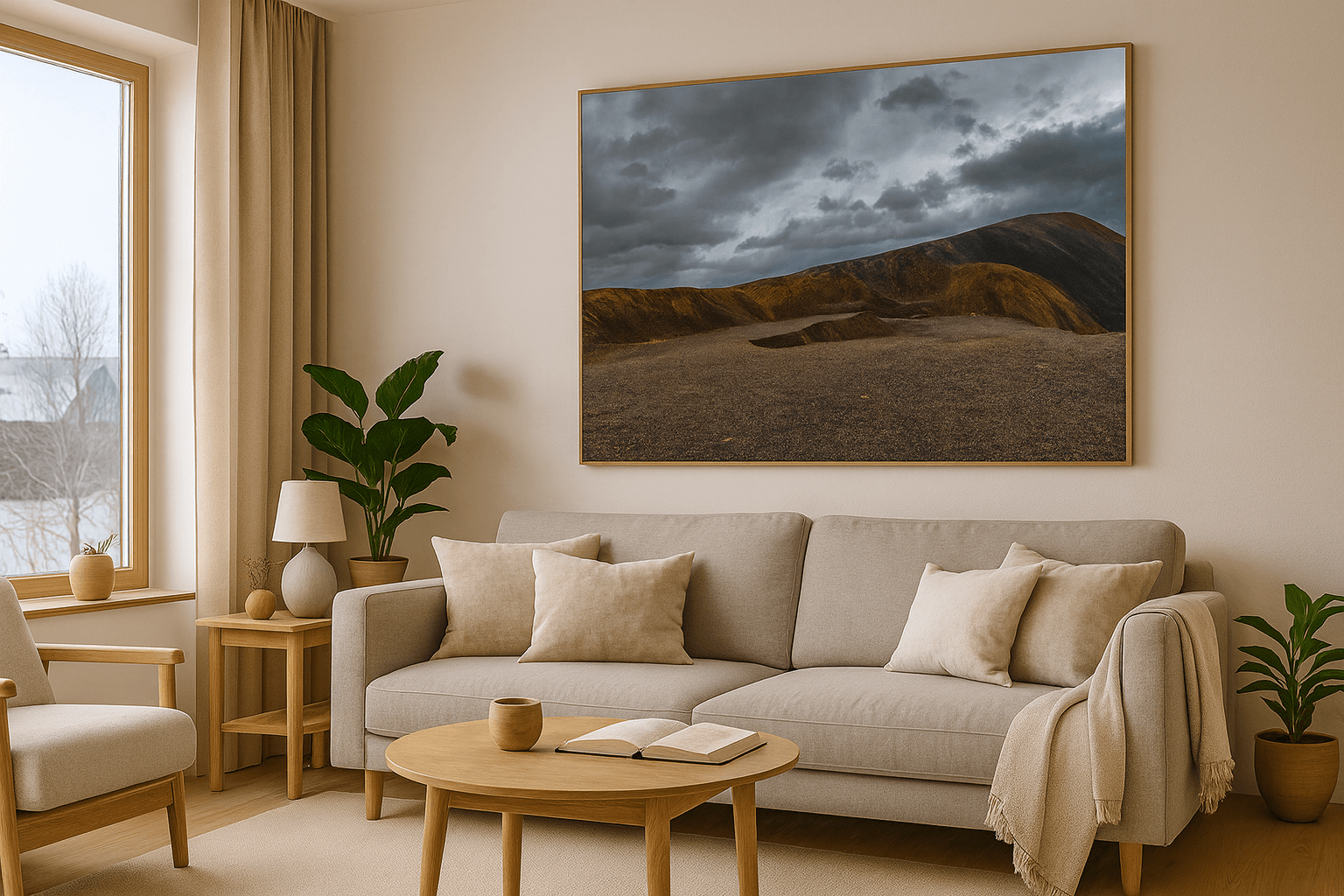 Røros Slagghauger – unikt veggbilde med historie og karakter