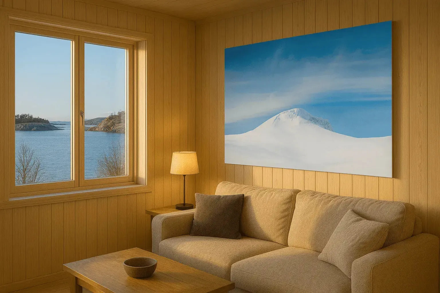 Fjellro – et fotografi som bringer naturens stillhet inn i stua.