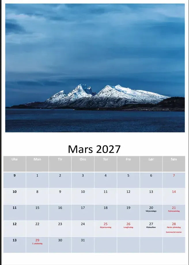 Helgeland i bilder- kalender 2027