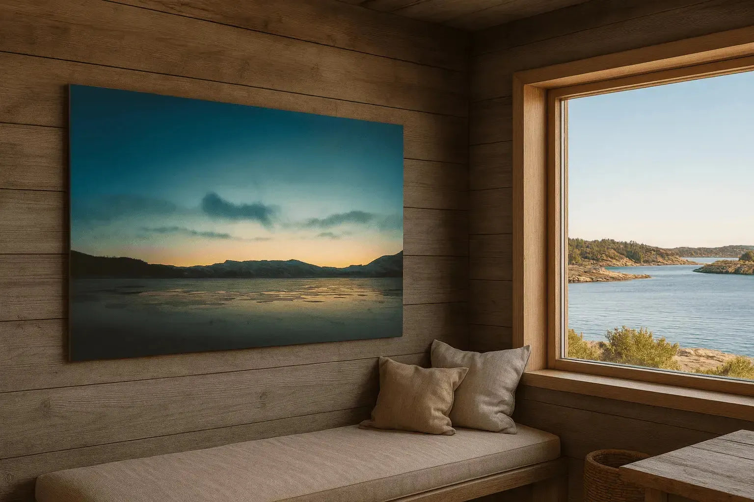 Hemnesberget i solnedgang