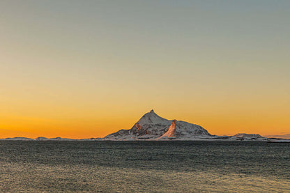 Hestmannen i solnedgang