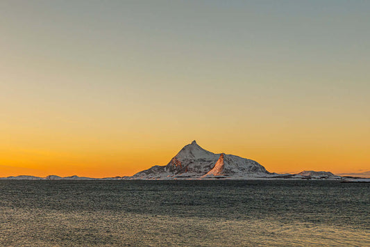 Hestmannen i solnedgang