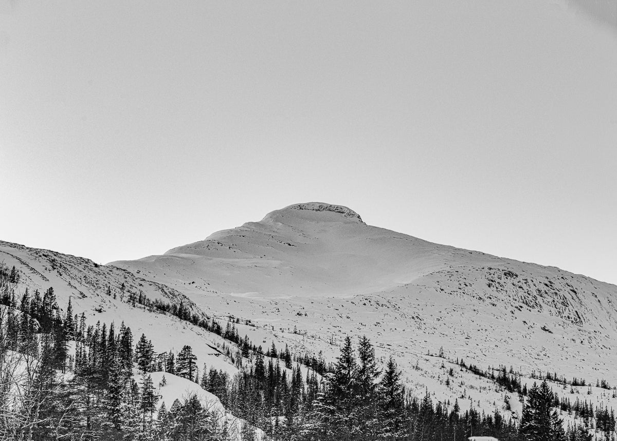 Vinterfjell i Sort-Hvitt Fotofryd.no