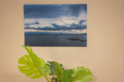 Nordnorsk kystlandskap – veggbilde med utsikt over hav og himmel