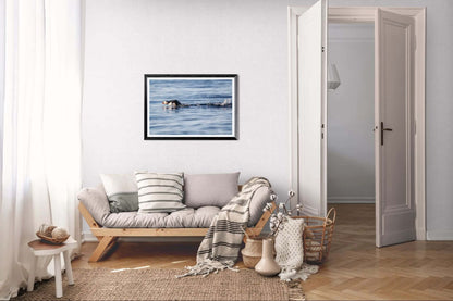 Lundefugl Nordisk interiør med naturmotiv – Fotografisk kunst for ro og stil