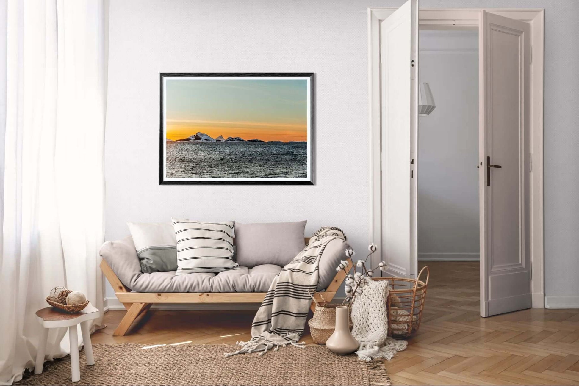 Hestmannøy i solnedgang