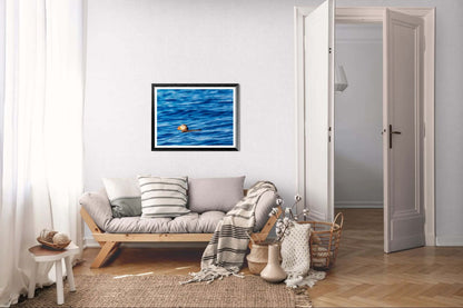 Puffin moderne interiør med maritimt motiv – Fotografisk kunst for ro og stil