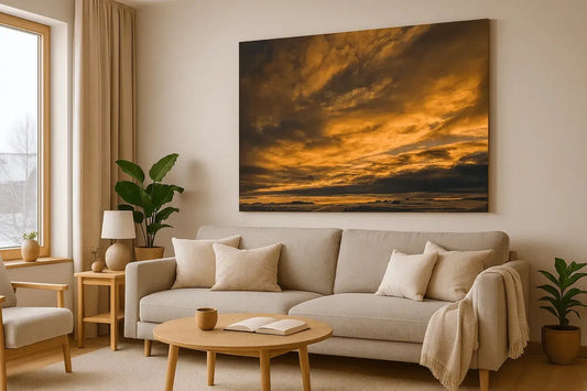 Raudvatnet solnedgang – Fotokunst fra Helgeland | Fotofryd.no