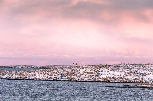 Rosa Kveld over Herøyholmene