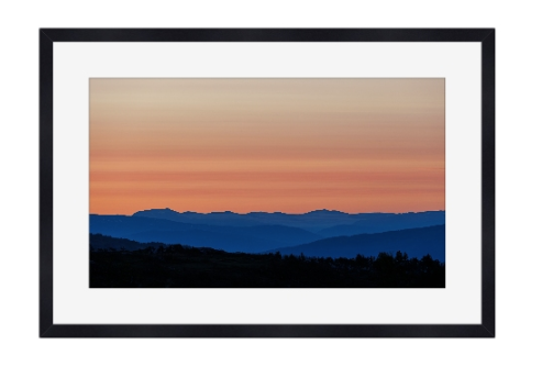 Korgfjellet i soloppgang-– Naturskjønn veggkunst