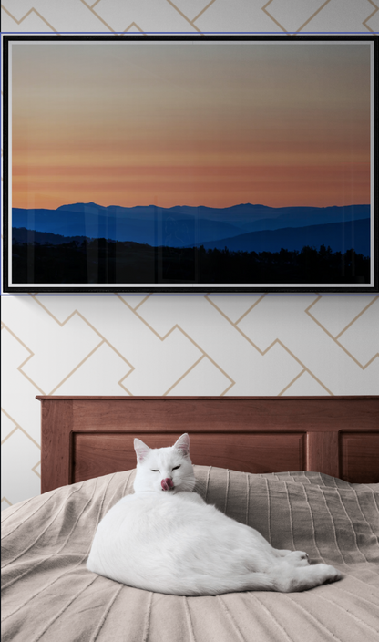 Korgfjellet i soloppgang-– Naturskjønn veggkunst