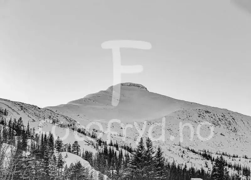 Vinterfjell i Sort-Hvitt Fotofryd.no