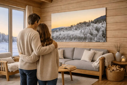 Vinterlys over Baklandet korgen
