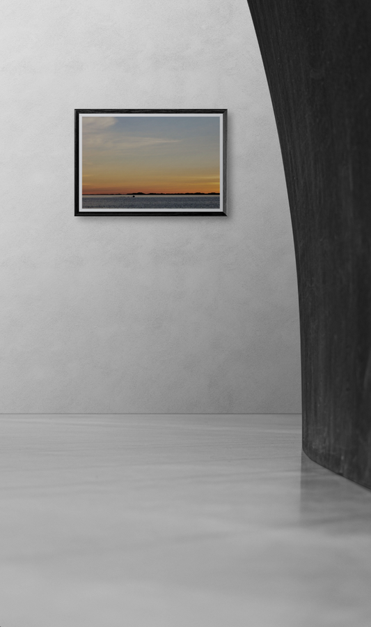 Søvik i solnedgang – Fotokunst fra Helgeland